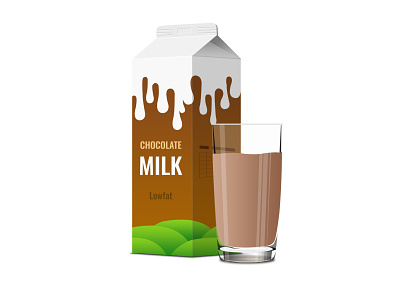 Milk Package branding design illustration vector web