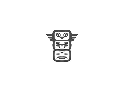 Owl Totem Logo Mark Design Process
