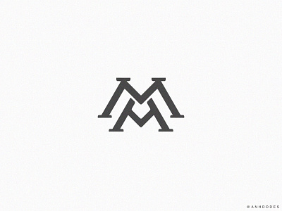 The M & A Monogram Logo Mark Design