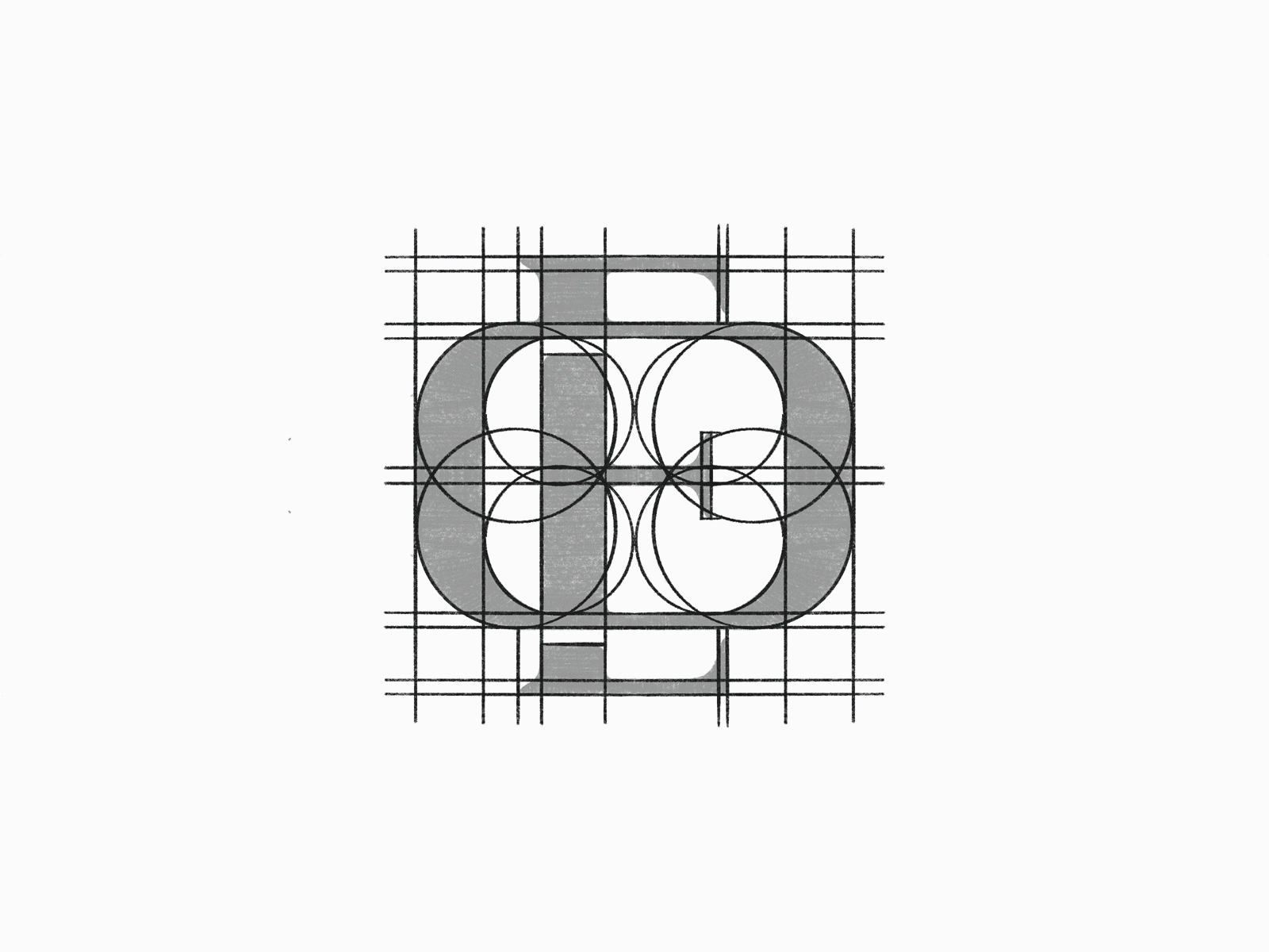 E O monogram (grid)