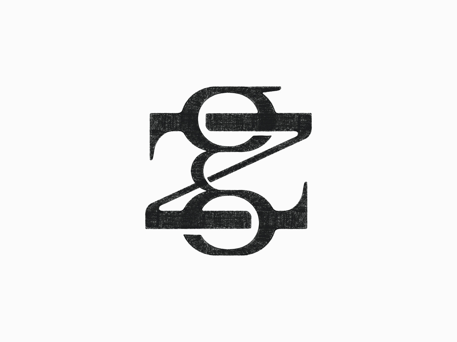 Z g monogram logomark design (sketching)