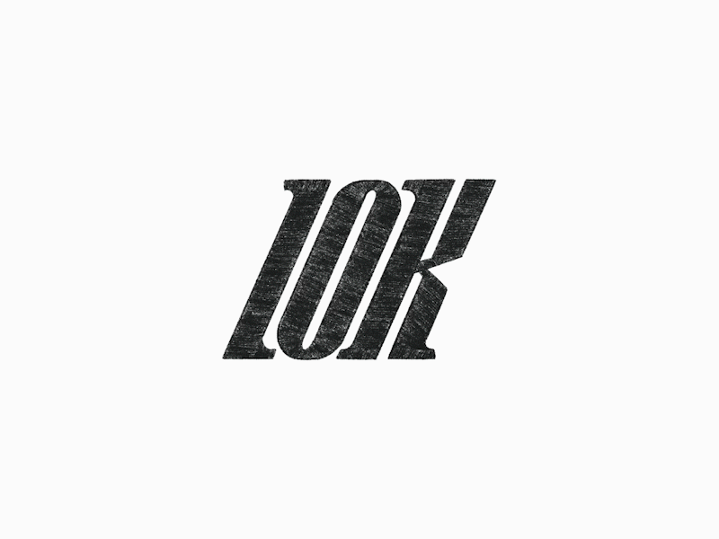 10K logomark sketching