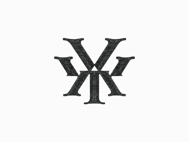 Letter Y and ? Monogram logomark sketching by Anhdodes
