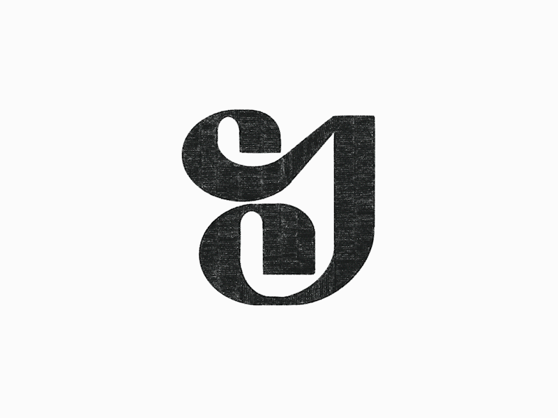 Letter J Monogram logomark sketching by Anhdodes