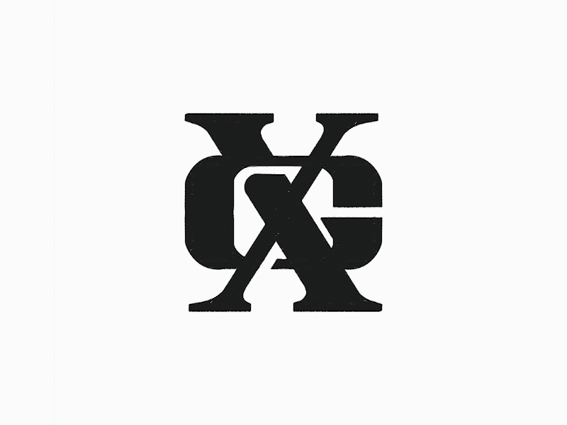 G & X monogram logomark - Created by @anhdodes