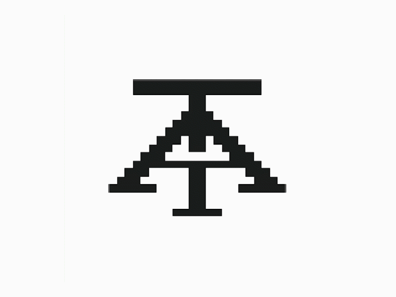 T A pixel monogram logomark animation Created by @anhdodes 3d animation branding design graphic design illustration logo logo design logo designer logodesign minimalist logo minimalist logo design monogram monogram logo motion graphics pixel art pixel graphic typography ui