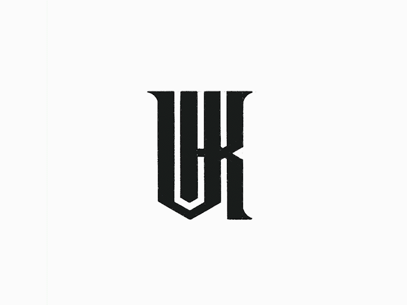 V K and ? monogram logomark - Credit: @anhdodes