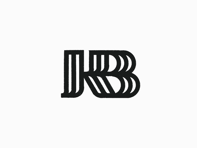 K B monogram logomark (sketching) Credit anhdodes by Anh Do Logo