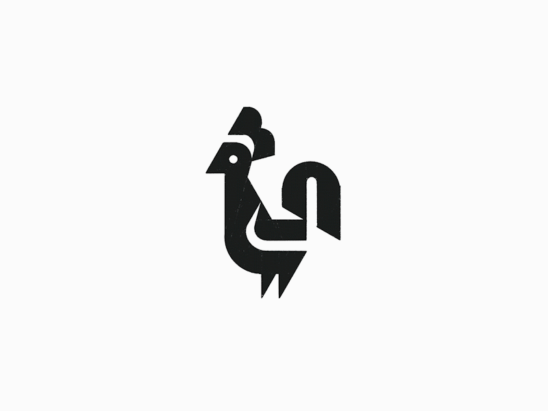 Chicken logomark sketching - Credit: @anhdodes