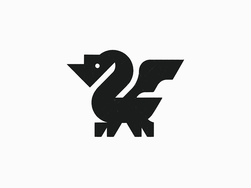 Dragon logomark design sketching - credit: @anhdodes