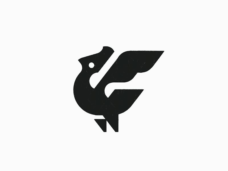 Wyvern bird dragon logomark - credit: @anhdodes 3d animal logo animation bird logo branding design dragon logo eagle logo graphic design illustration logo logo design logo designer logodesign minimalist logo minimalist logo design motion graphics ui wings logo wyvern logo