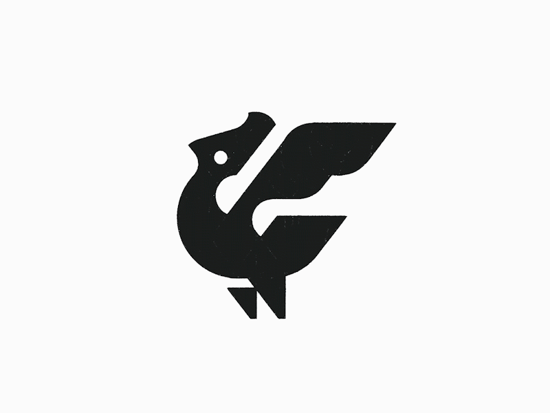Wyvern bird dragon logomark - credit: @anhdodes