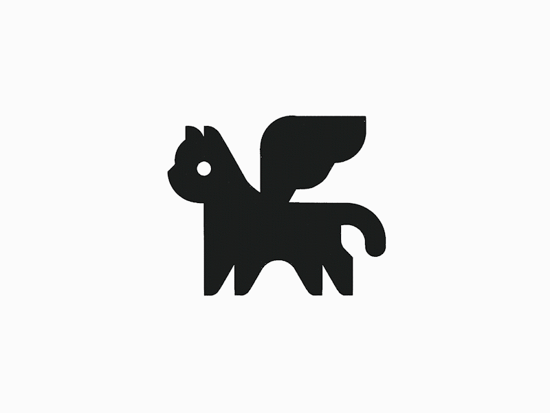 Cat logomark - credit: @anhdodes 3d animal icon animal logo animation branding cat logo cute animal design graphic design illustration logo logo design logo designer logodesign minimalist logo minimalist logo design motion graphics ui