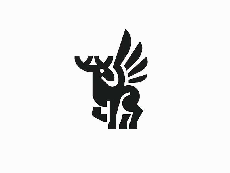 Flying moose for Christmas logo - credit: @anhdodes