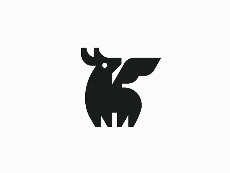 Flying deer logomark design - credit: @anhdodes 3d animal icon animal logo animal logo design animation branding deer logo deer logo design design graphic design illustration logo logo design logo designer logodesign minimalist logo minimalist logo design motion graphics ui