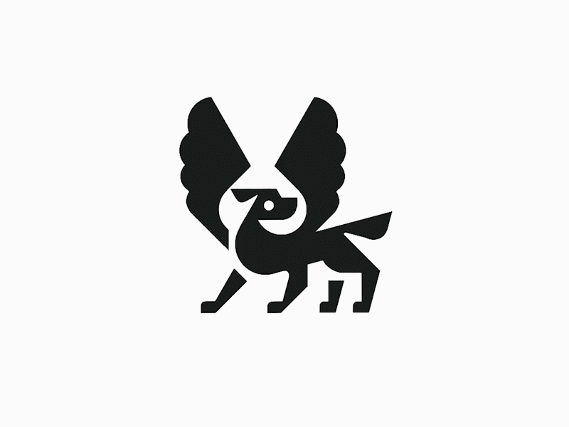 Flying dog logo - credit: @anhdodes 3d animal icon animal logo animal logo design animation branding design dog icon dog logo dog logo design graphic design illustration logo logo design logo designer logodesign minimalist logo minimalist logo design motion graphics ui