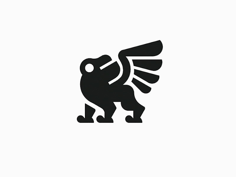 Flying Frog logo - credit: @anhdodes 3d animal icon design animal logo design animation branding design frog logo design graphic design illustration logo logo design logo designer logodesign minimalist logo minimalist logo design motion graphics toad logo design ui