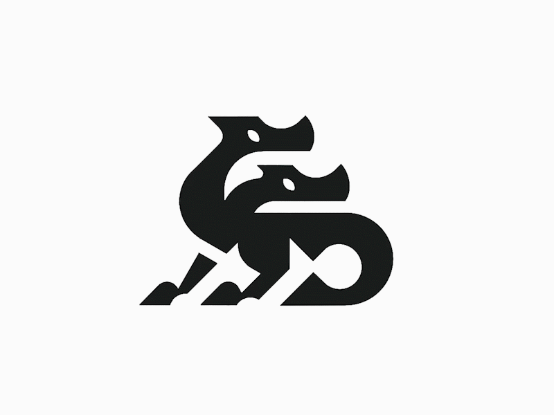 Dragon without wings logo by @anhdodes 3d anhdodes animal logo design animation branding creature logo design design dragon logo design graphic design illustration logo logo design logo designer logodesign minimalist logo minimalist logo design motion graphics ui