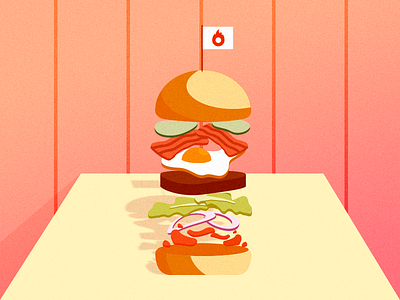 Burguer Day burguer dinner food food art hamburguer illustration illustrator sandwich vector art