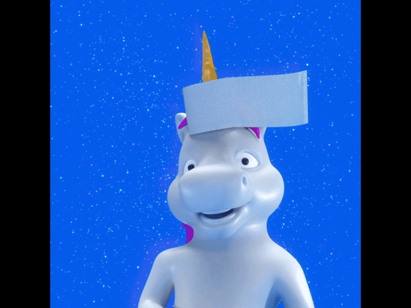 Unicorns 3d dance toilet paper unicorn