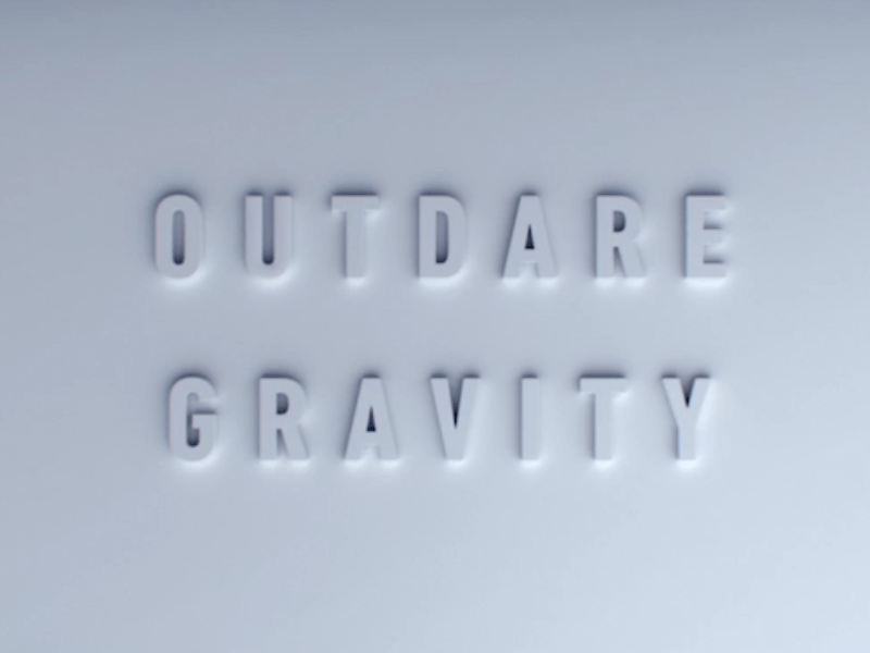 Outdare Gravity 3d animation branding design