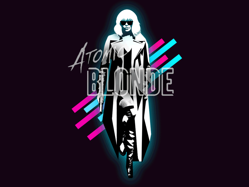 Atomic Blonde 80s atomic atomic blonde blonde charlize theron comic movie neon