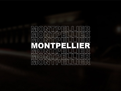 Snapchat Geofilter - Montpellier city font geofilter helvetica montpellier snapchat typo typography