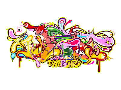 Predyferente art diferente different dyferente graff graffiti illustration illustrator ilustracion predy vector vectorial