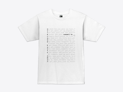 WordCamp Kyoto 2017 T-shirt black code minimal php simple t shirt typography white wordcamp wordpress