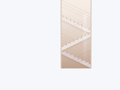 MoMA Stairs illustration minimal moma stair
