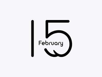 February 15 15 datetypography feb february fifteen number typography