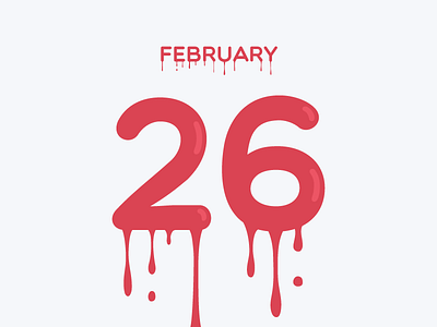 February 26 26 datetypography feb february number twenty six typography