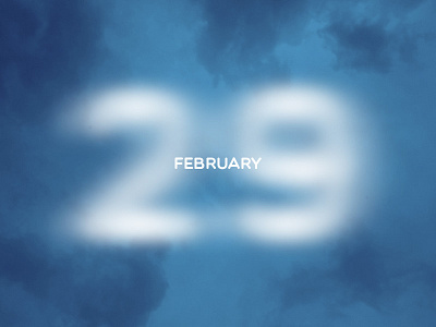 February 29 29 datetypography feather feb february number twenty nine typography