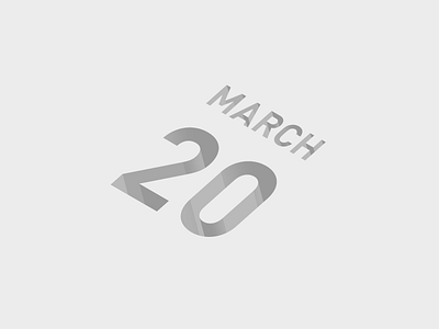 March 20 20 datetypography mar march number twenty typography