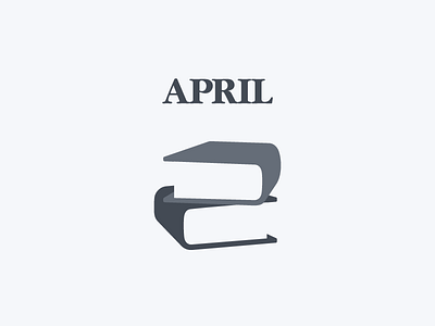 April 2 2 datetypography mar march number two typography