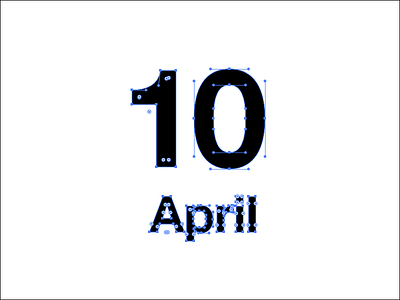 April 10 10 apr april date datetypography helvetica number ten typography