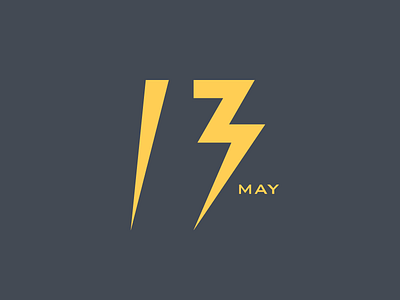 May 13 13 13th date datetypography may number thirteen thirteenth typography