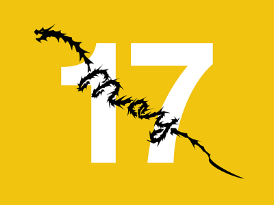May 17 17 17th date datetypography dragon may number seventeen seventeenth typography