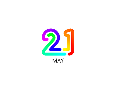 May 21 21 21st date datetypography may number twenty first twenty one typography