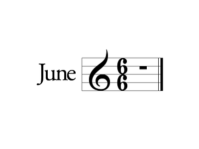 June 6 6 6th date datetypography jun june music number score six sixth typography