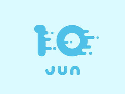 June 10 10 10th date datetypography jun june number ten tenth typography