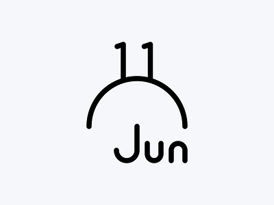 June 11 11 11th date datetypography eleven eleventh jun june number typography umbrella