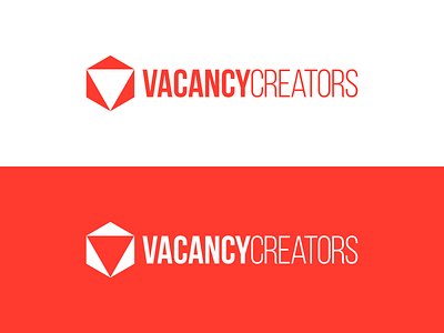 VacancyCreators Logo Concept 1 box concept creator creators design hexagon logo triangle vacancy