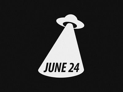 June 24 24 24th date datetypography jun june number typography ufo