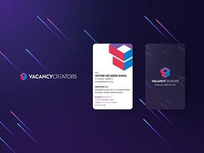 VacancyCreators Logo & Business Card box business card businesscard card logo