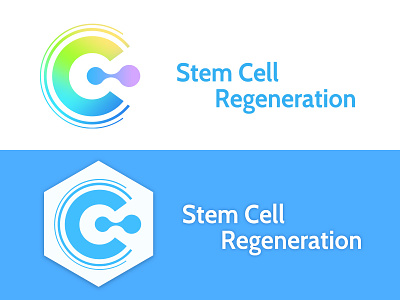 Stem Cell regeneration cell design logo