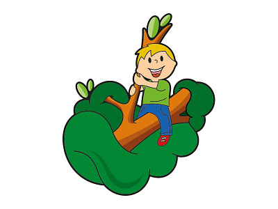 Acorn Childcare illustration branding illustration logo
