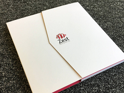 Zest Folder brochure media pack packaging design print