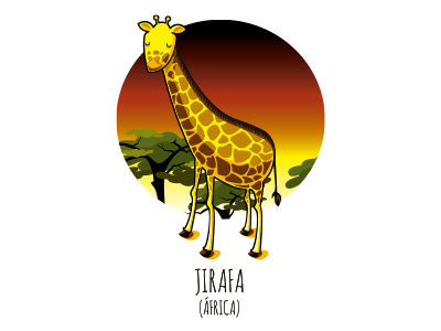 Giraffe africa animal cute giraffe illustration jirafa kids