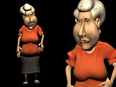 Old woman 3D 2